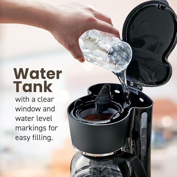 NEW! Elite Gourmet EHC-5055 Automatic 5-Cup Brew & Drip Coffee Maker with Pause - Picture 3 of 6